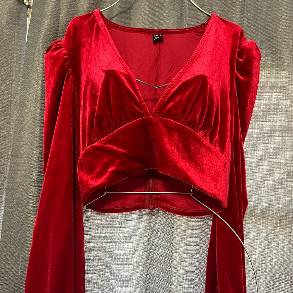Shein Red Long sleeve